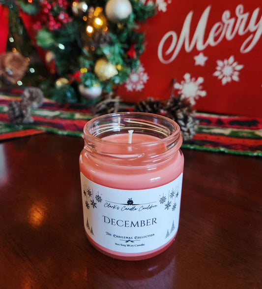 December - 4oz 100% Soy Wax Candle