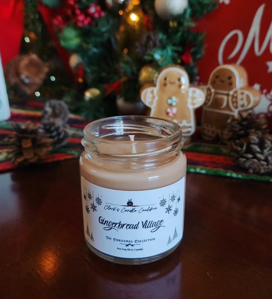 Gingerbread Village - 4oz 100% Soy Wax Candle