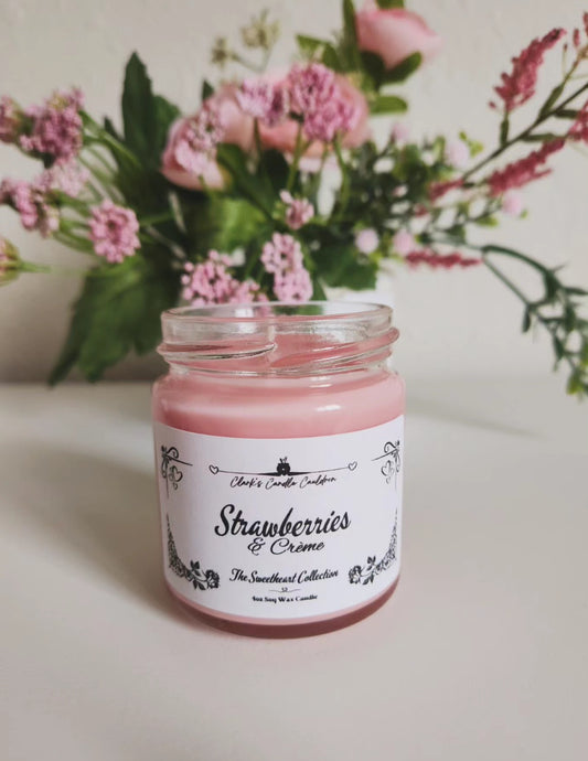 Strawberries and Crème - 4oz 100% Soy Wax Candle