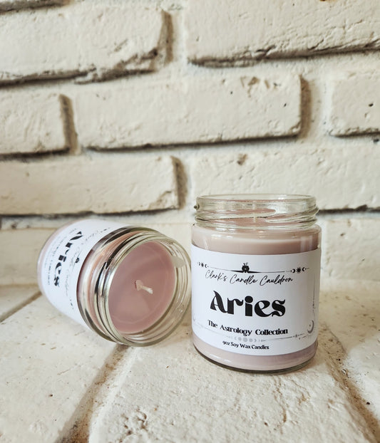 Aries - 9oz 100% Soy Wax Candle