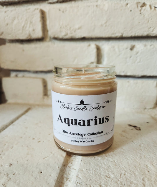 Aquarius - 9oz 100% Soy Wax Candle