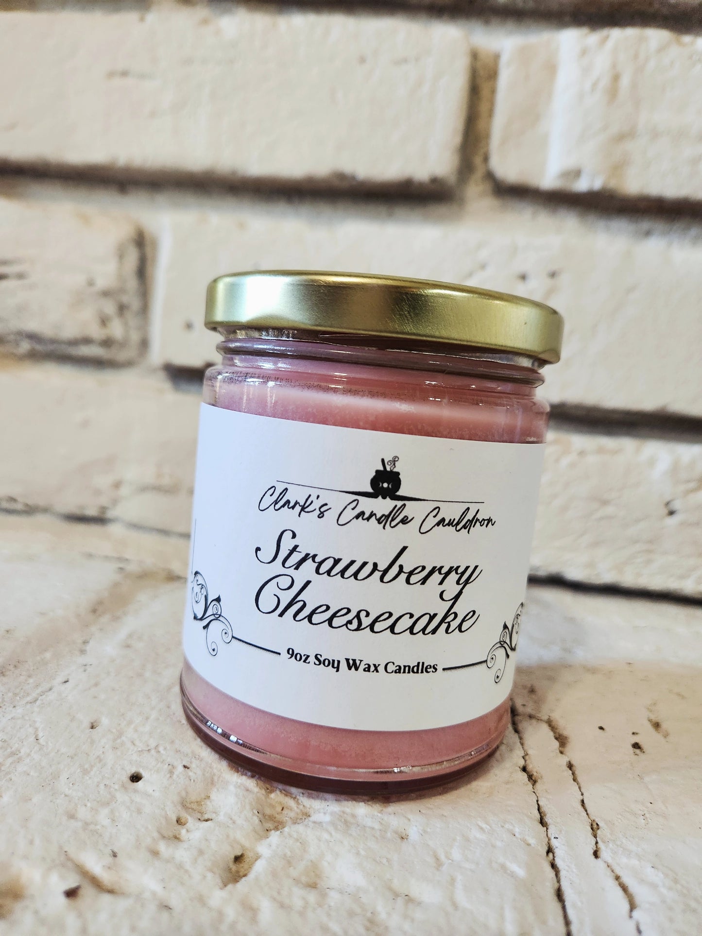 Strawberry Cheesecake - 9oz 100% Soy Wax Candle