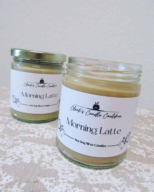 Morning Latte - 9oz 100% Soy Wax Candle
