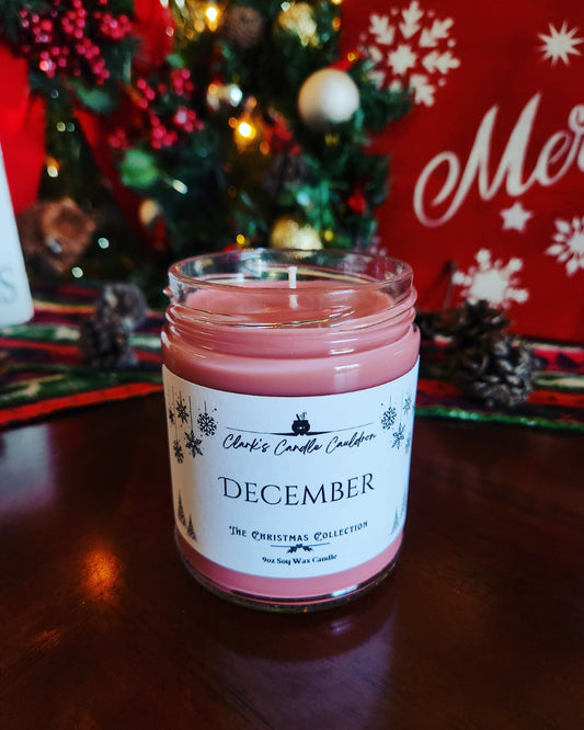 December - 9oz 100% Soy Wax Candle